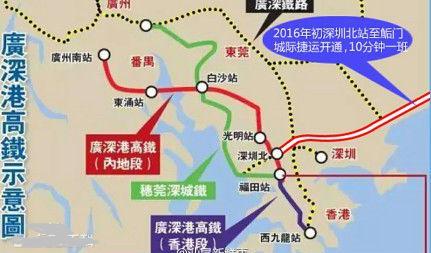 广深港高铁促进香港和内地互通互融