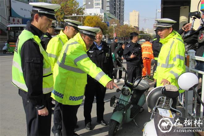 靖边县公安局交警大队持续开展电动自行车注册登记宣传工作