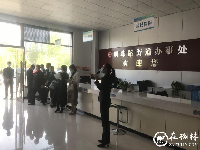 陕西省第三方评估机构来明珠路街道参观指导