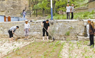 米脂县龙镇合流咀村灌溉水房投入使用 解决260亩水田干旱问题