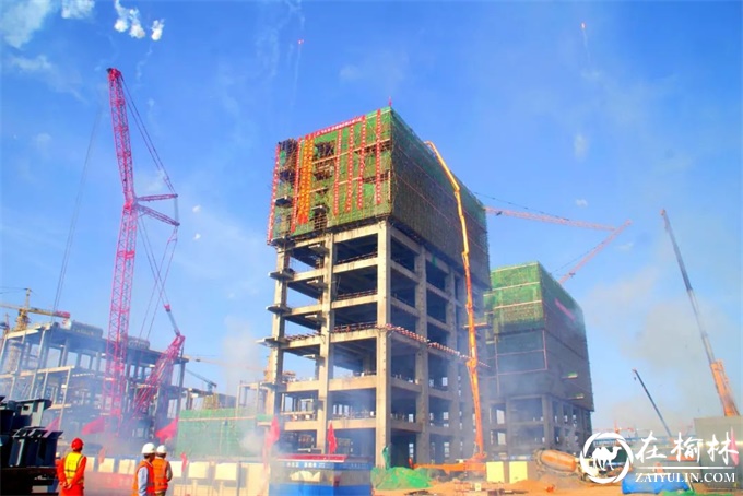 榆林化学粉煤气化装置气化框架顺利封顶