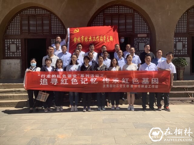 榆阳区新明楼街道灵秀街社区开展行走的红色课堂系列活动