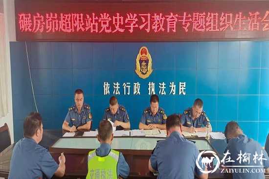神木市碾房峁治超站党支部组织召开党史学习教育专题组织生活会