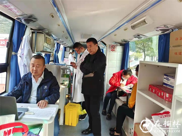 榆阳区鼓楼街道办普惠泉社区开展无偿献血活动