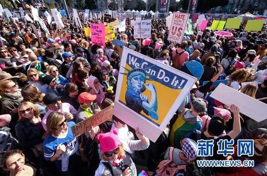 全球百万人示威游行抗议特朗普就任美国总统