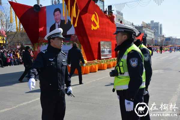 靖边交警大队圆满完成春节期间文化娱乐活动道路交通安全保障任务