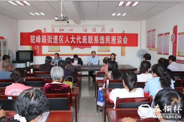 榆阳区驼峰办金华路社区召开区人大代表联系选民座谈会