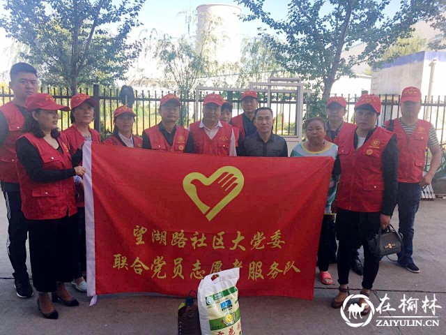 榆阳区望湖路社区大党委开展走访慰问活动