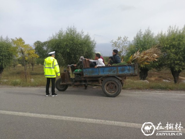 靖边交警国庆假期严查各类交通违法行为