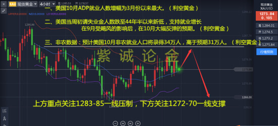 紫诚论金：鲍威尔无心利率问题 非农将引爆黄金空头创新低