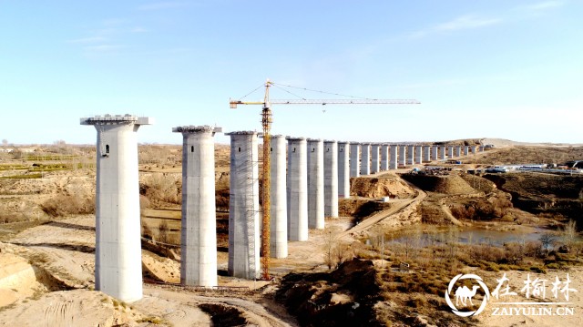 蒙华铁路靖边联合村特大桥主体工程顺利完工