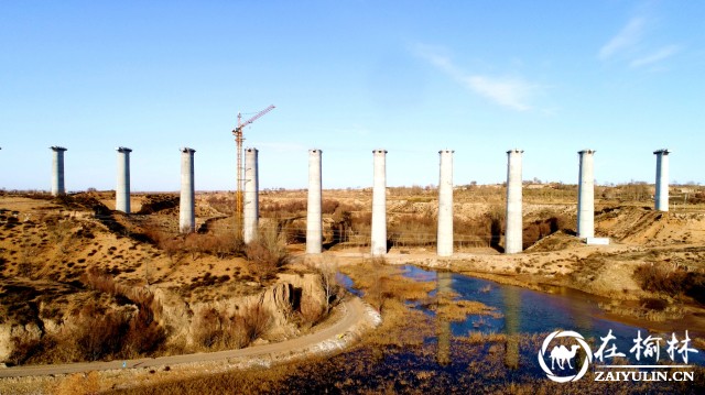 蒙华铁路靖边联合村特大桥主体工程顺利完工