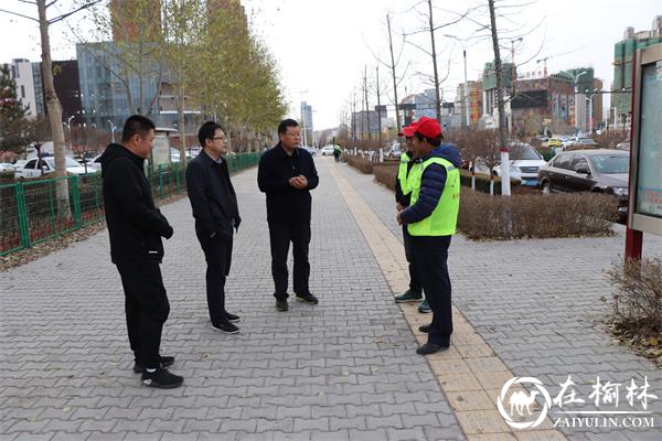 榆阳区沙河路街道办街长制“红袖章”巡治