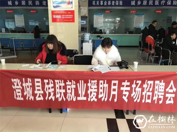 澄城县举办2019年就业援助月专场招聘会