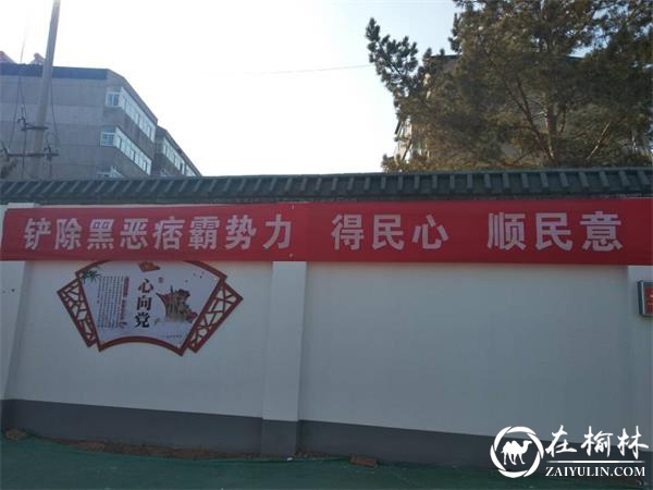 榆阳区驼峰办望湖路社区开展扫黑除恶专项宣传活动