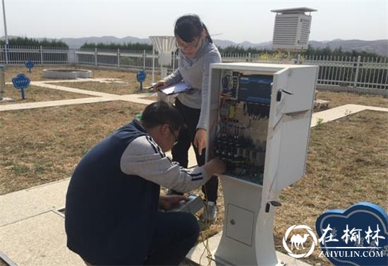 佳县气象局对气象观测站进行防雷安全检测