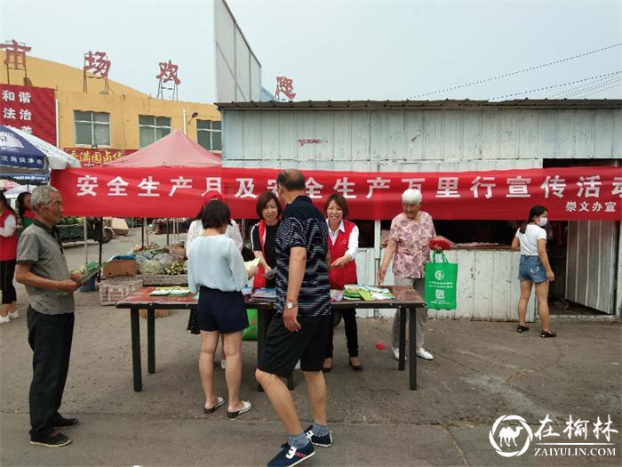 榆阳区春苑社区开展安全生产月暨安全生产万里行宣传活动