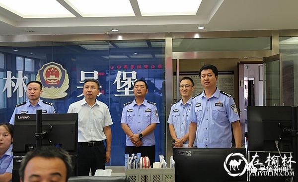 吴堡县委常委、组织部部长魏国检查指导公安工作