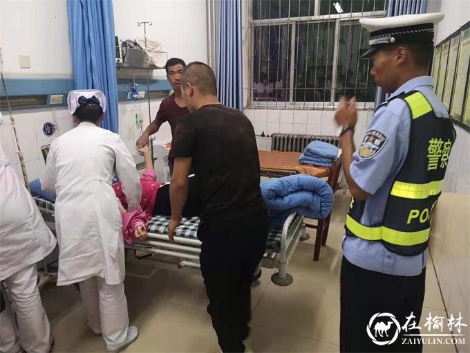 一女子高速路上突发疾病  靖边交警火速送医赢民心