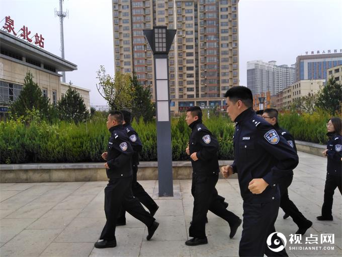 延安铁路公安处甘泉北站派出所苦练实战技能 忠诚献礼国庆