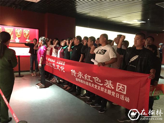 榆阳区新明楼街道开展“弘扬红色文化 传承红色基因”主题教育党日活动