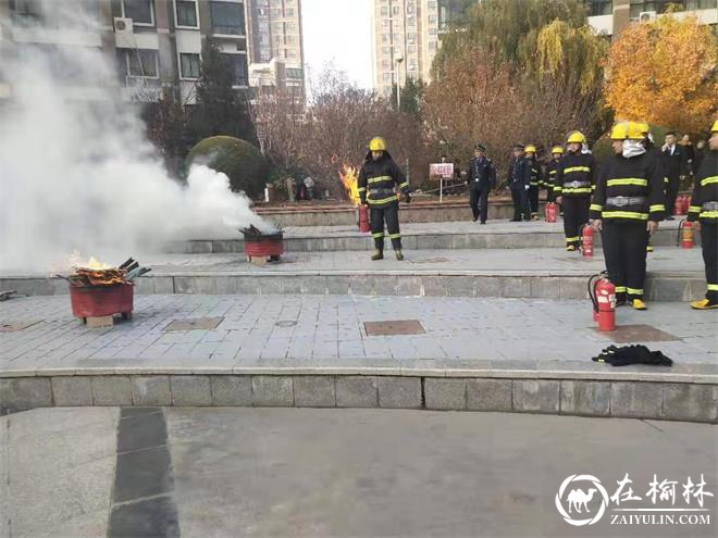 榆阳区沙河路街道办组织开展消防安全知识宣传活动