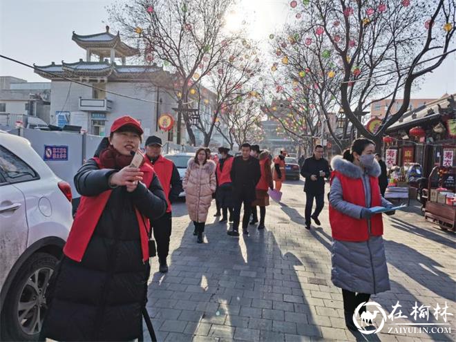 榆阳区新明楼街道万佛楼社区：文明旅游迎新春 志愿服务在行动