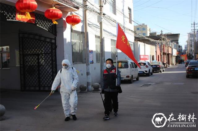 病菌消杀和流动喇叭宣传同步进行