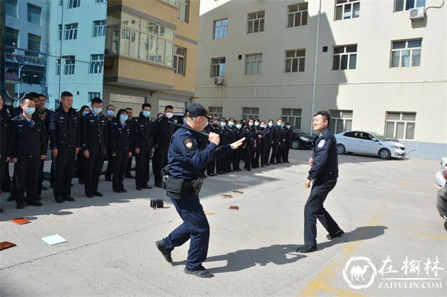 靖边县公安局交警大队开展全警实战大练兵培训活动