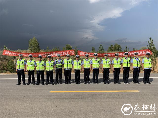 靖边县公安局交警大队联合多部门开展道路交通事故“四位一体”应急救援演练活动