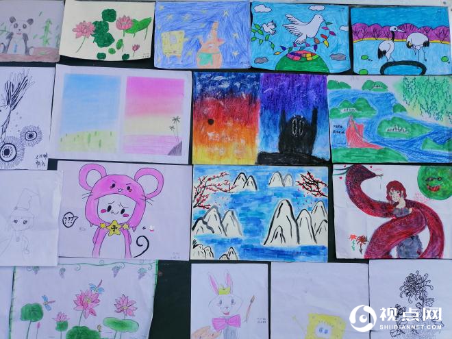 汉中市西乡县隆基中学举办学生书画及手工作品展