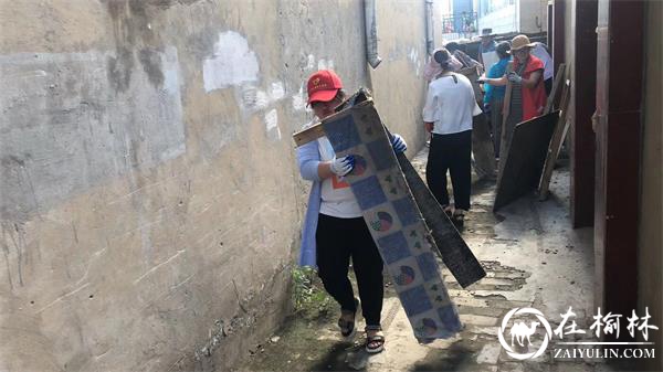 榆阳区崇文办聚财社区环境卫生整治