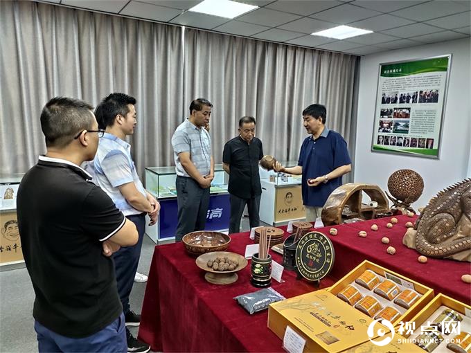 商洛学院教授专家莅临商洛核桃主题馆参观考察