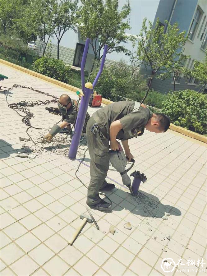 金阳社区更换健身器材