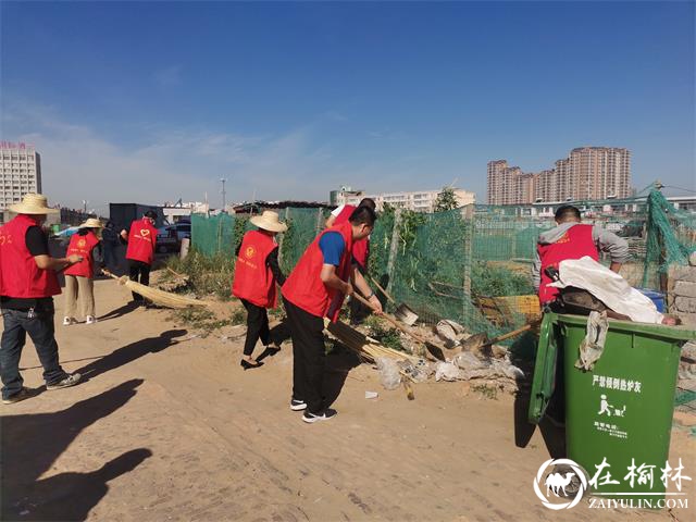 迎创卫复审,驼峰办望湖路社区20余人出动开展卫生大扫除