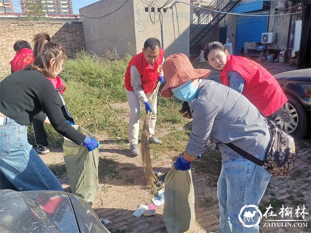 迎创卫复审,驼峰办望湖路社区20余人出动开展卫生大扫除