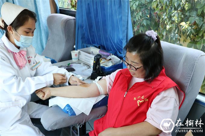 榆阳区福利路社区开展文明实践 无偿献血为爱担当