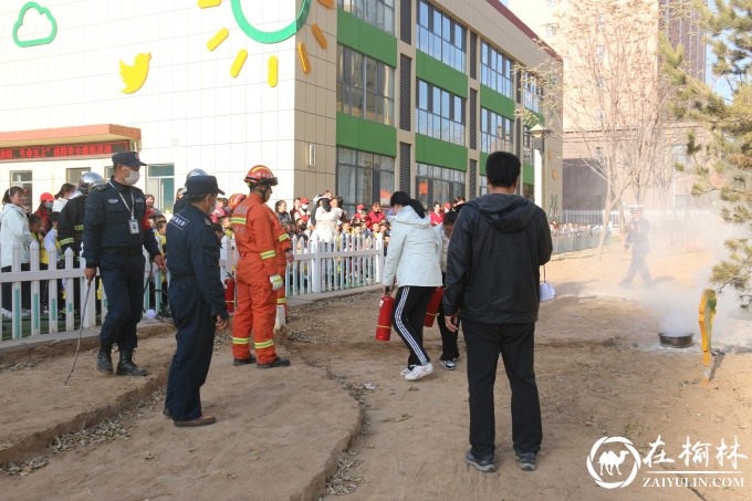 金沙路街道金榆社区：消防演练进校园 消防安全入人心