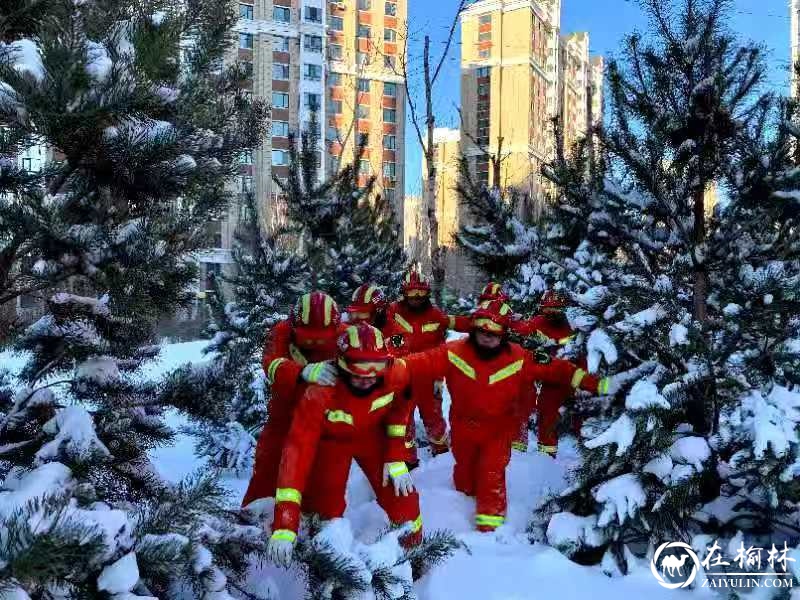 哈尔滨市消防救援支队特勤大队积极开展暴雪灾害救援技能专项应急训练