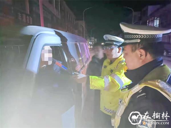 靖边交警开展道路交通秩序大清查行动，128人被查获