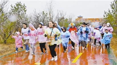 第二届榆阳区古塔镇亲子马拉松“彩虹跑”比赛在榆林野生动物园开赛