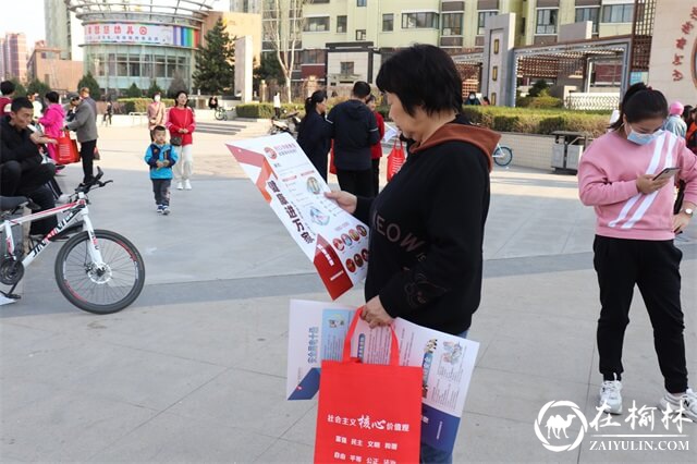 榆阳区沙河路街道阳光城社区开展科普宣传活动