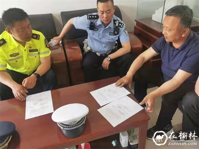 榆林市公路局古城滩超限站联合绕城交警大队与辖区装载企业签订合法装载运输责任书