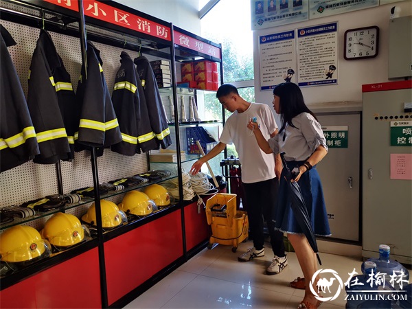 榆阳区沙河路街道桃李路社区扎实开展安全隐患排查整治工作