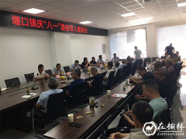 陕西汉中市西乡县堰口镇举行庆”八一“退役军人座谈会