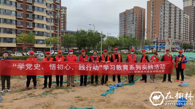 榆阳区驼峰办望湖路社区开展“清洁家园靠大家”主题活动