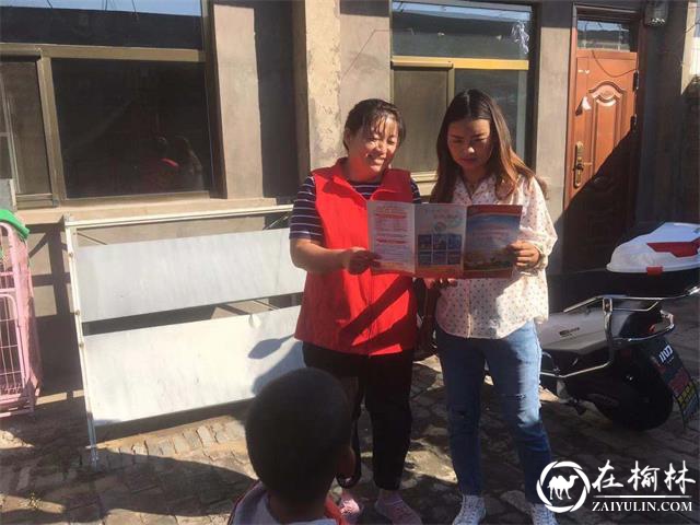 榆阳区崇文办学院社区开展“第一次全国自然灾害综合风险普查”宣传工作