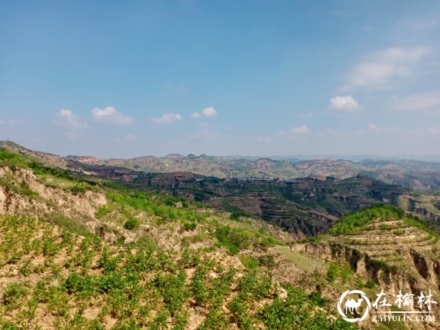 米脂：太阳照在无定河上