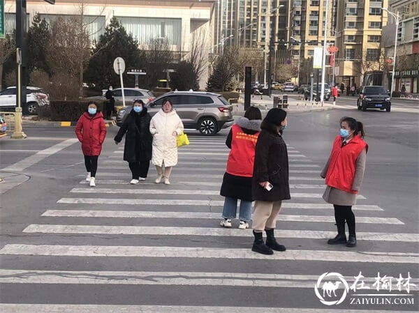 榆阳区沙河办桃李路社区开展学雷锋志愿服务活动