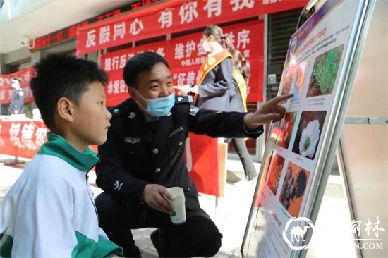 绥德县禁毒办借“5.15”打击和防范经济犯罪集中宣传日活动开展禁毒宣传